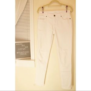 Anne Taylor Loft white Skinny Jeans! Size 25!